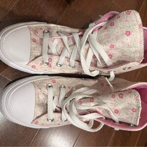 Converse Pink Floral High-Tops